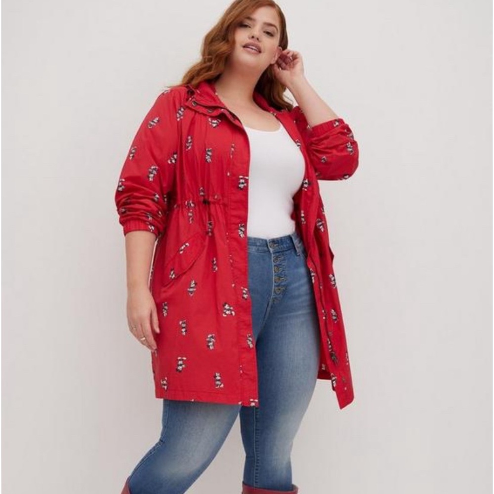 Torrid Mickey and Minnie Mouse Disney rain jacket size 4